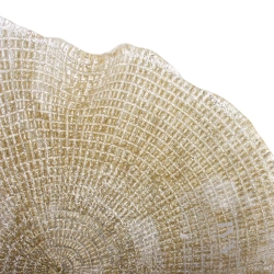 Блюдо круглое 18см IVV Folies золотистое