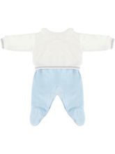 Велюровый комбинезон на кнопках Luxury Baby