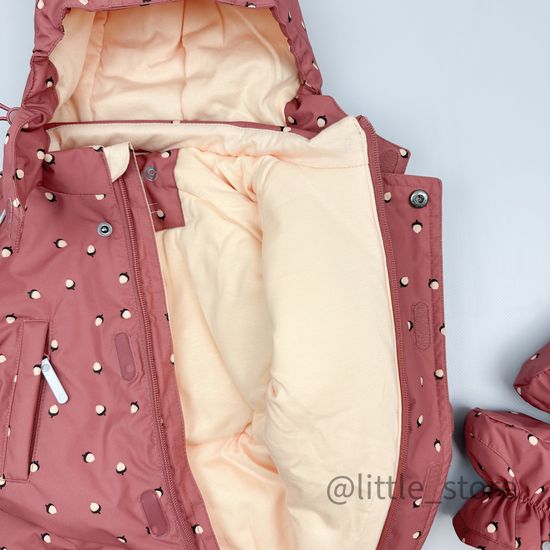 Комбинезон зимний "Маленькие желуди" пыльный кедр