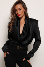 Блуза дабл двусторонняя черная