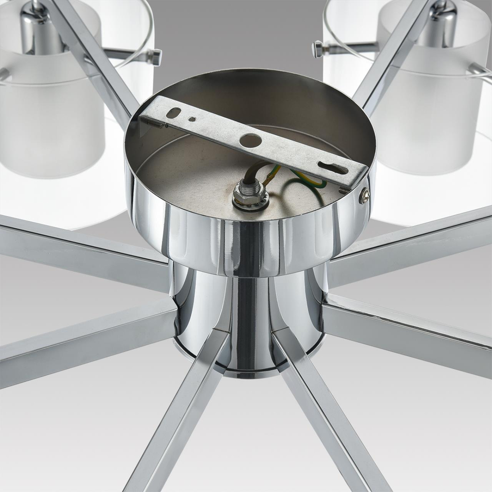 8261/8C MODERNI LN26 135 металл/стекло, хром/прозрачный Люстра потолочная E14 8*40W 220V VERDI