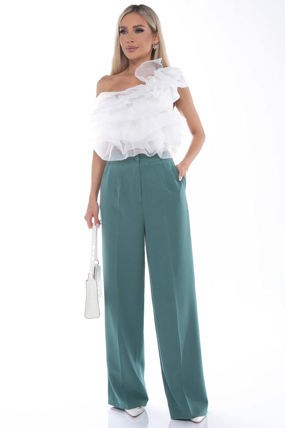 Брюки палаццо (мята) Б8843 LT Collection (Акция)