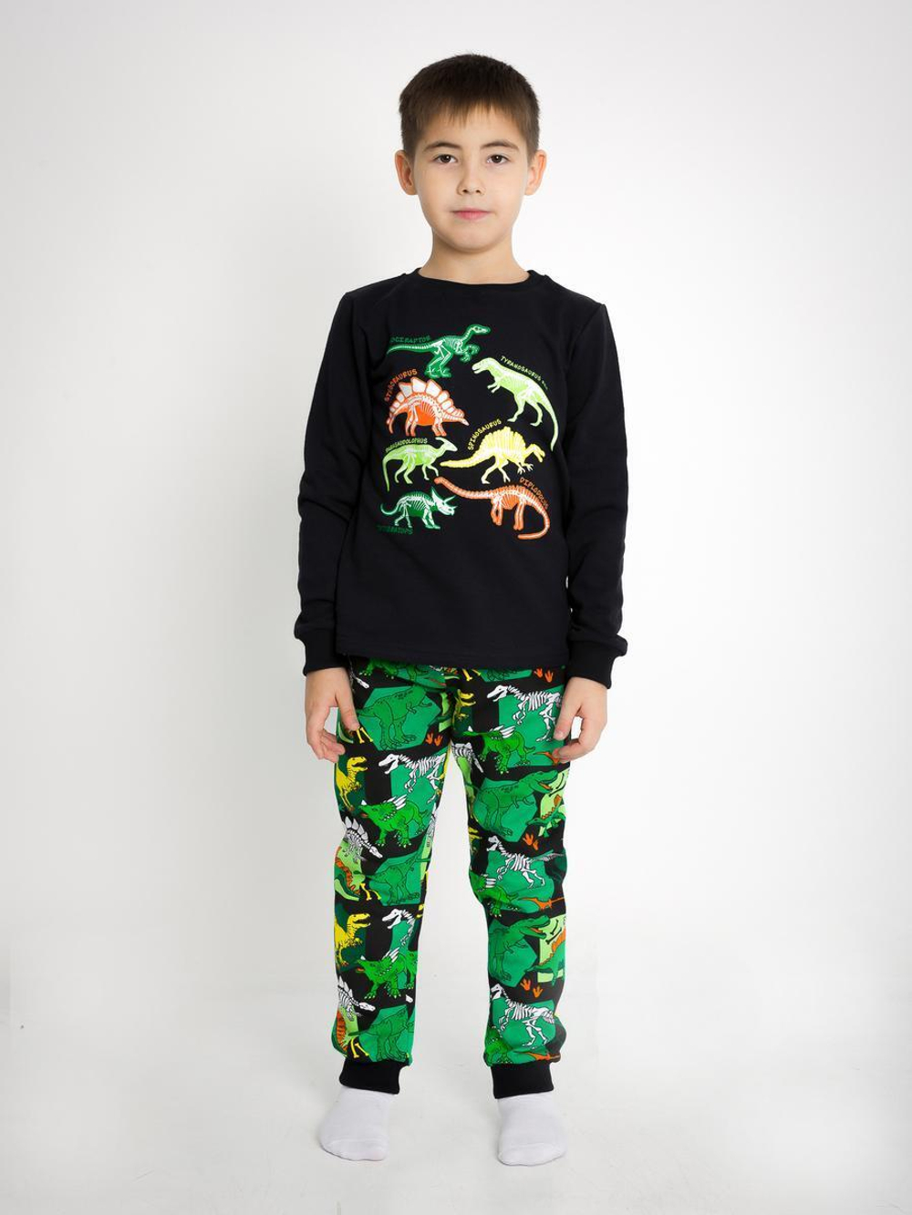 Пижама д/мальчика "Пижамный-2" ПЖ-95/2, р.140 тёмно-синий (Ивашка)