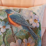 Декоративный гобеленовый чехол для интерьерной подушки Цветение 1 38*38