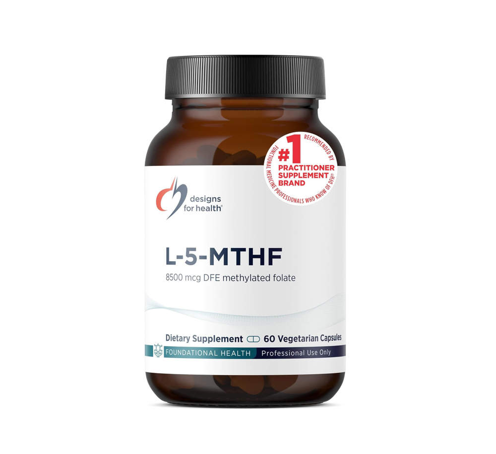 Designs For Health - L-5-MTHF 5 mg 8500 mcg DFE - 60 capsules