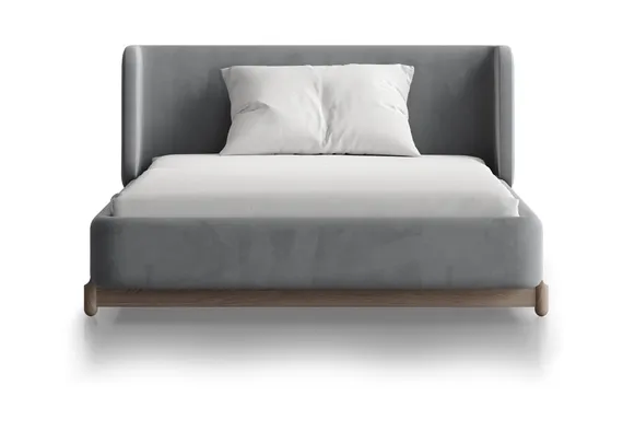 Кровать Basic спальное место 120*200 см (серый, антивандальная)