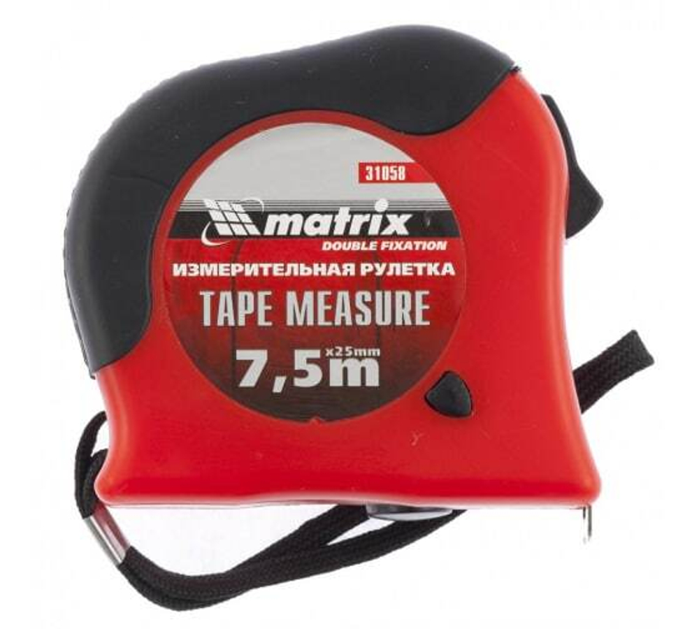 РУЛЕТКА MATRIX DOUBLE FIXATION, 7,5МХ25ММ 31058