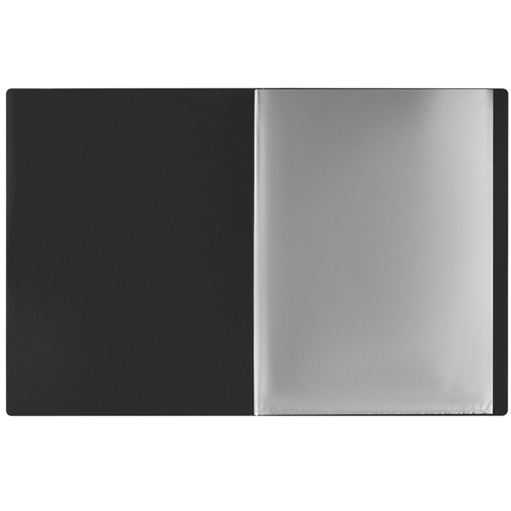 Папка с файлами СТАММ на 10 вкладышей, черная