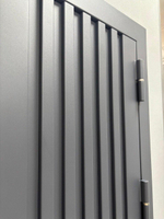 Дверь входная термо Кираса СП серый муар/белый матовый