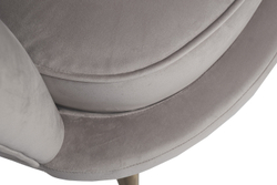 Кресло велюр Garda Decor серое 87yy-1907 kres ser