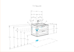 Тумба под раковину AQUATON Леон 65