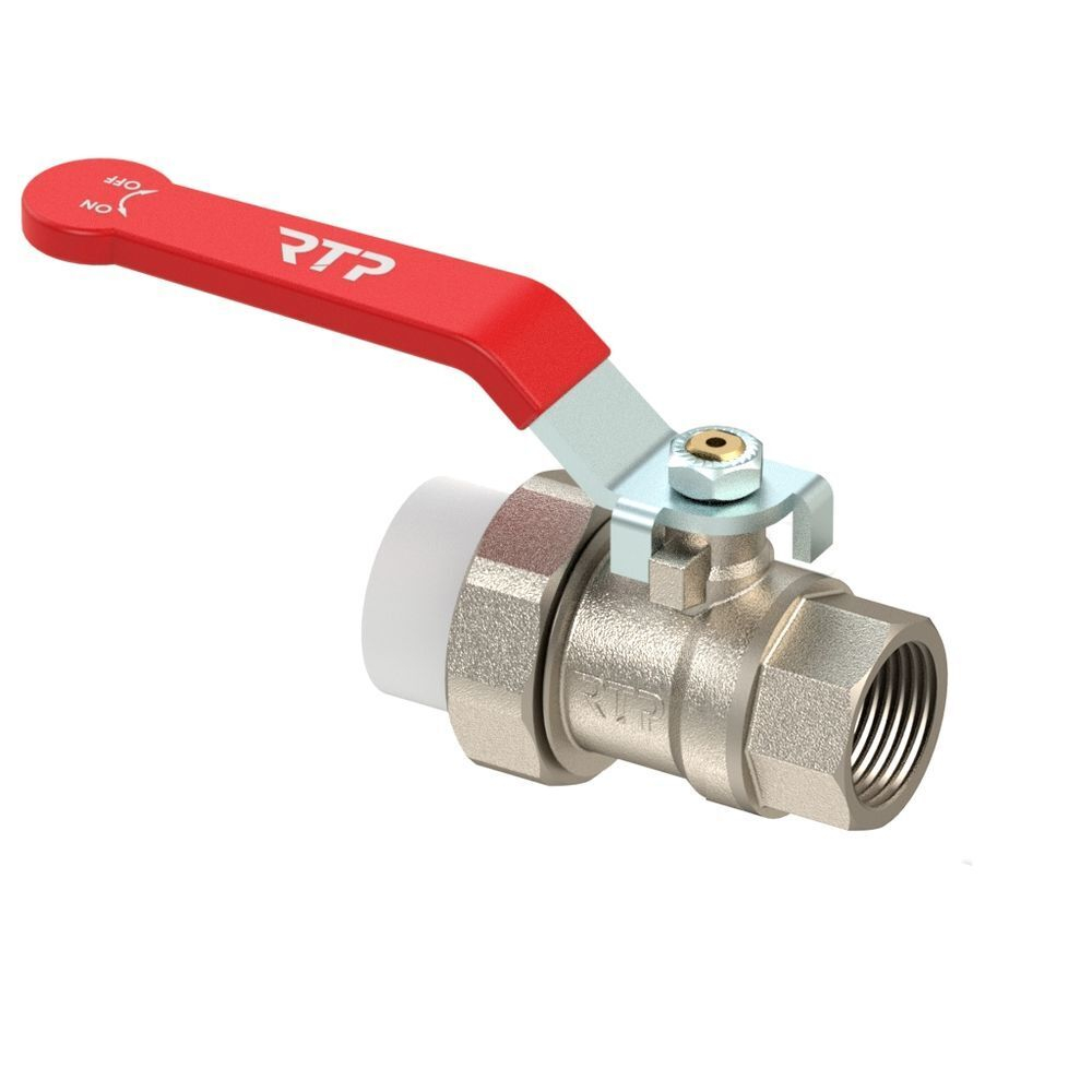 Кран шаровой латунь, d40х1 1/4", внутр рез, ручка, РосТурПласт