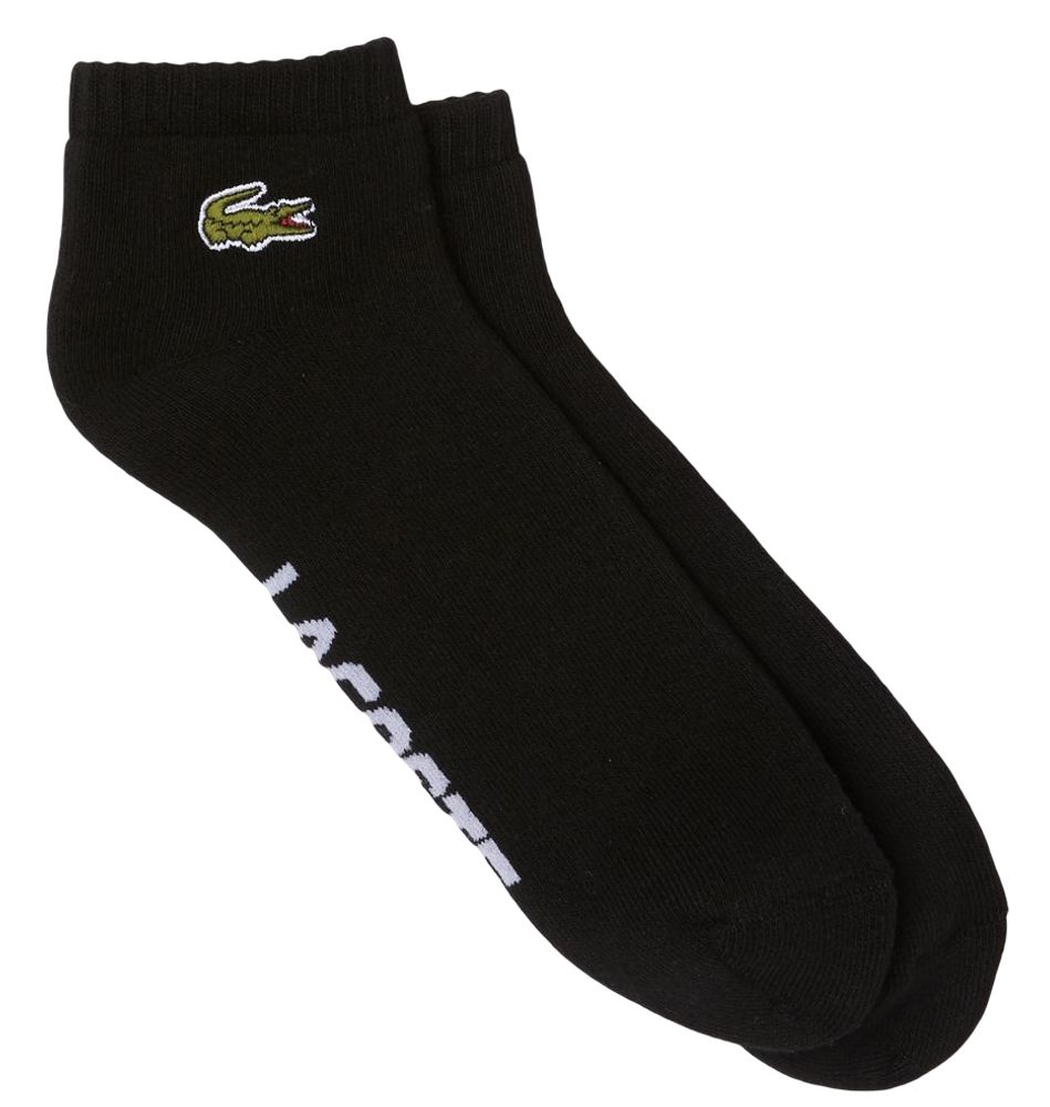 Теннисные носки Lacoste SPORT Branded Stretch Cotton Low-Cut Socks 1P - black/white