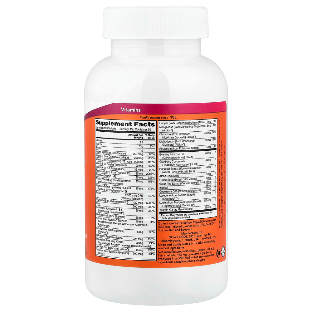 NOW Foods, EVE™, мультивитамины для женщин, 180 капсул