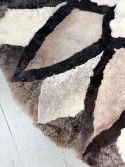 Ковер шкура натуральная овчина меховой
