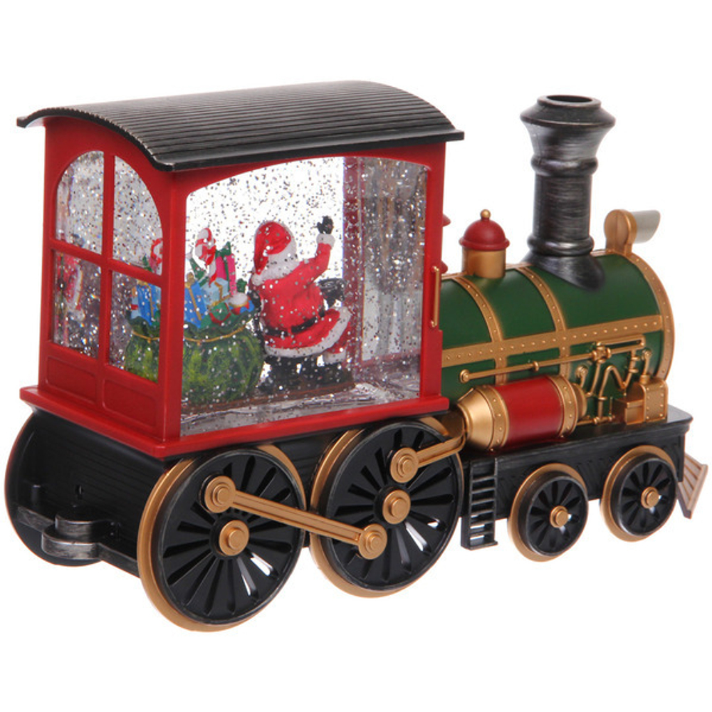 Сувенир с подсветкой «Волшебное путешествие» 31,4*9,8*17 см, 8 мелодий, подсветка, эффект снегопада (работает от 3*АА, USB)