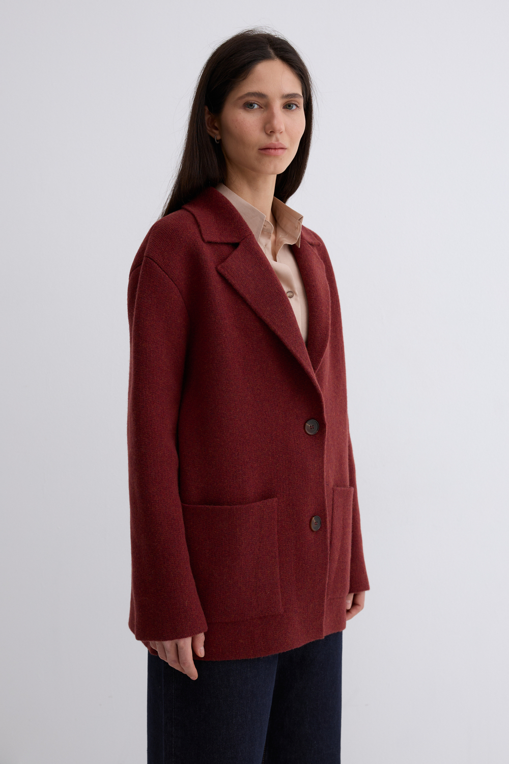 Пиджак Мэг вязаный из шерсти ягнёнка 100%