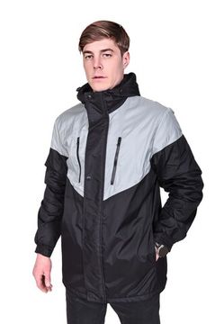 Куртка-ветровка "Стандарт" (серый/черный)