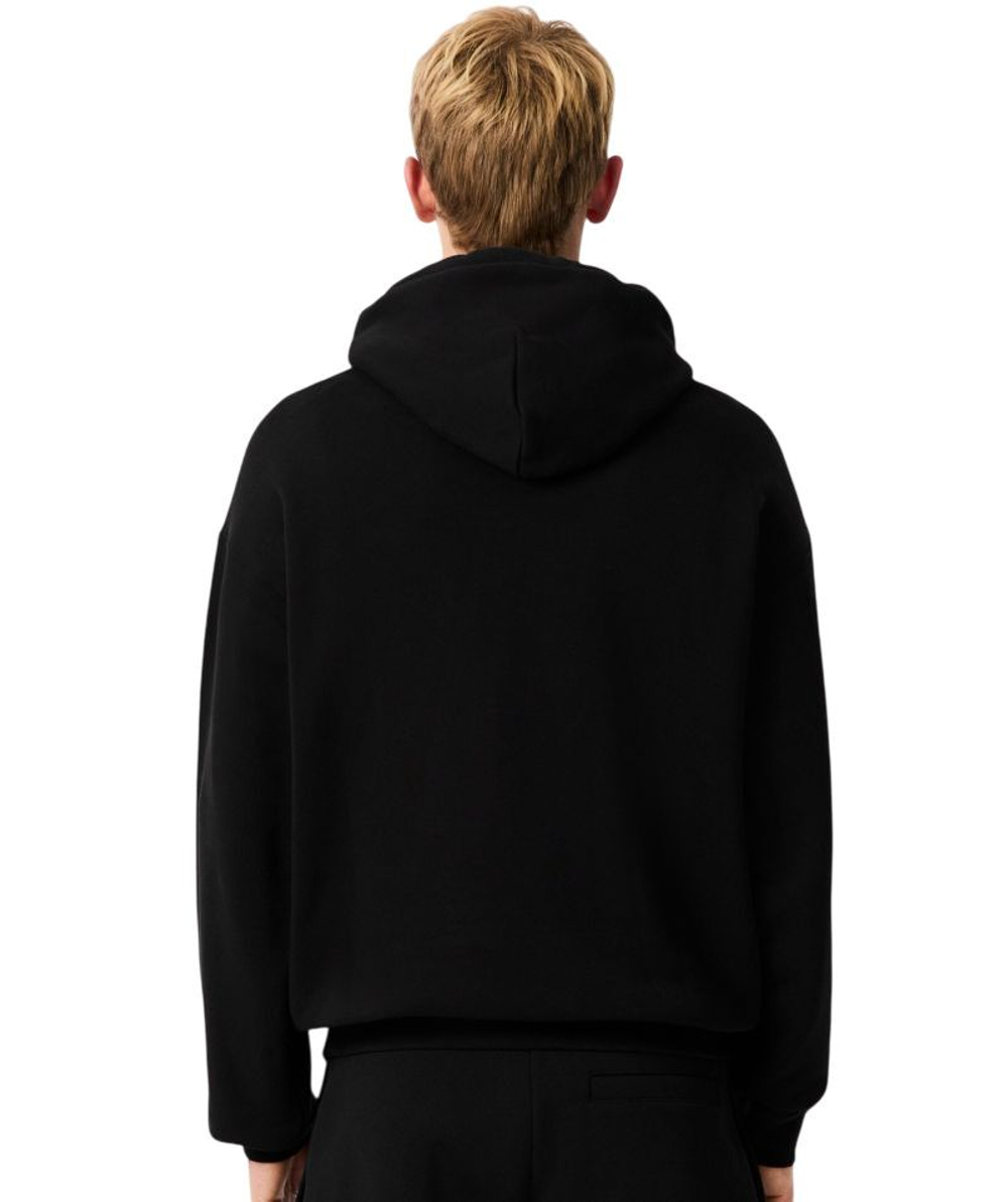 Мужская теннисная кофта Lacoste Printed Fleece - black