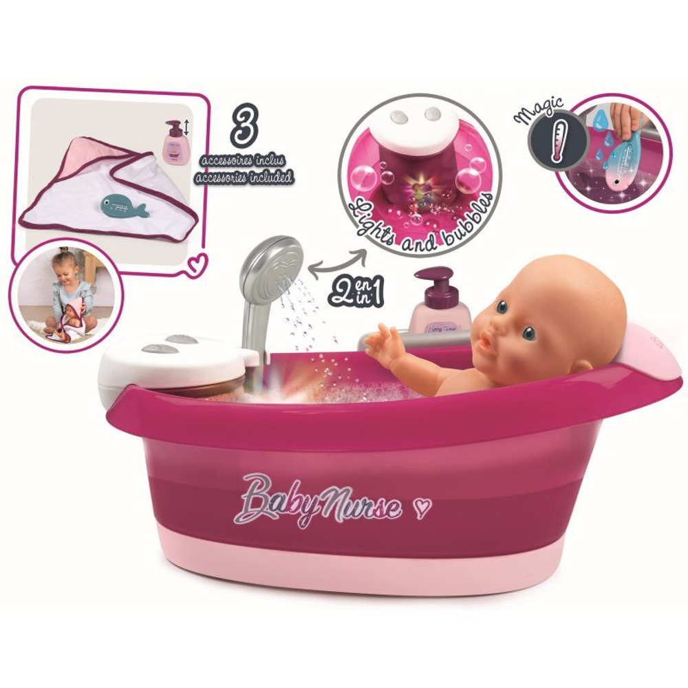 Baby Nurse - Ванна с гидромассажем, душем и подсветкой 220362