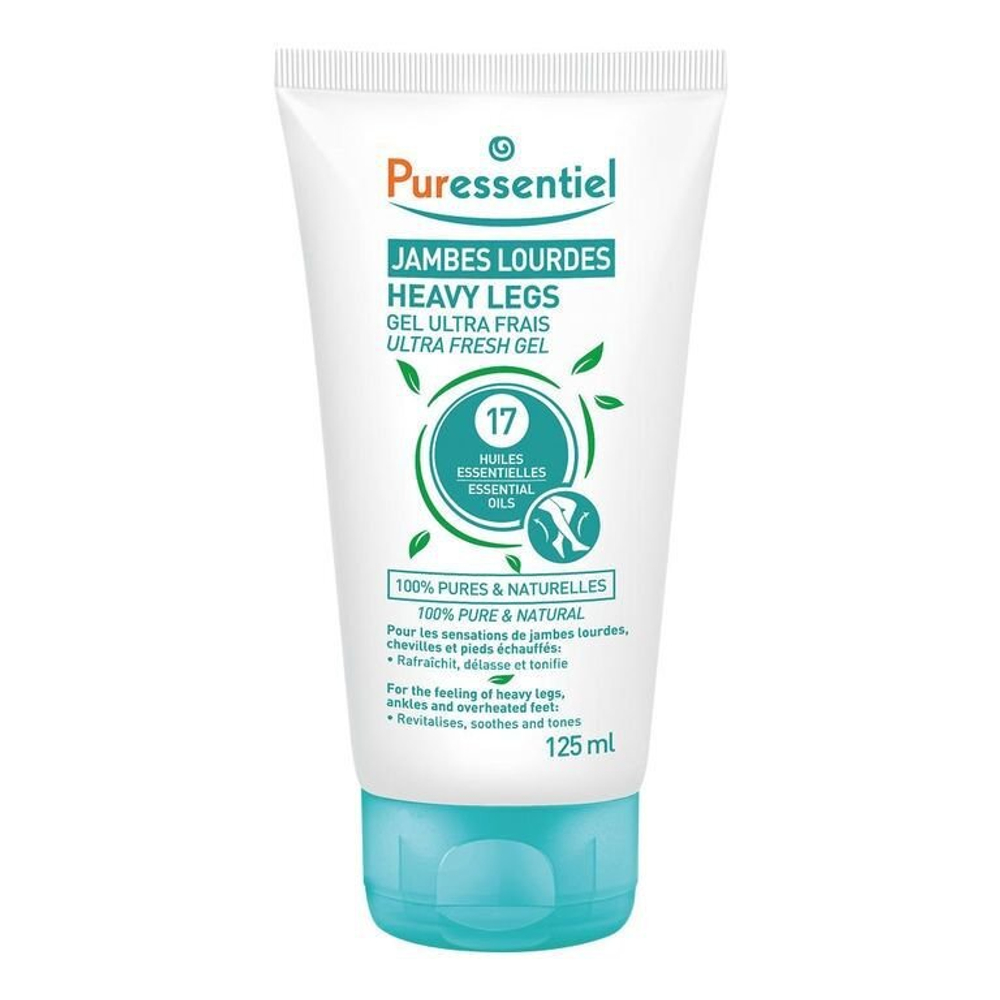 PURESSENTIEL Гель для ног ультраосвежающий Лёгкие ноги 17 эфирных масел Puressentiel Circulation Gel Ultra Frais 17 Huiles Essentielles 125 мл