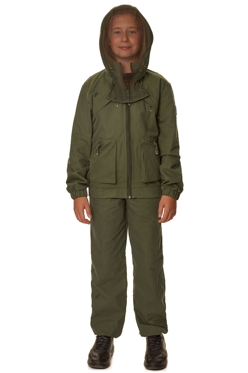 Костюм детский с сеткой (смесовая, т.хаки) Орион
