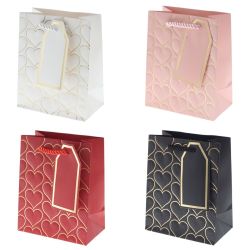 GAEM Пакет подарочный XS (бумага 210г/м2, блок 12шт), L12 W7 H15 см, 4в.