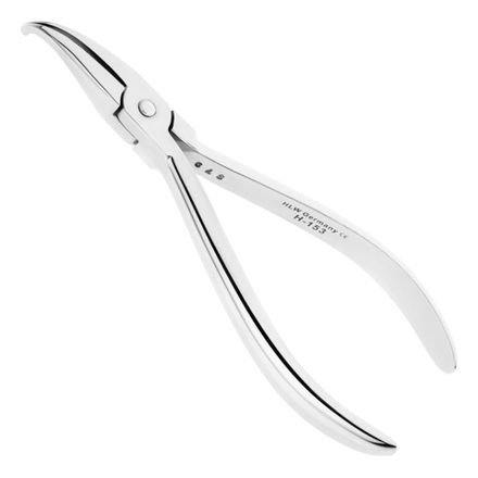 Щипцы Хау с укороченными щечками, изогнутые, 13 см, 0,56 х 0,7 мм. /H-153/001-748