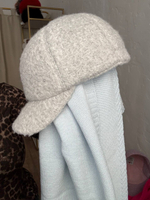 Бейсболка «кудряшка» без ушек светло-серый