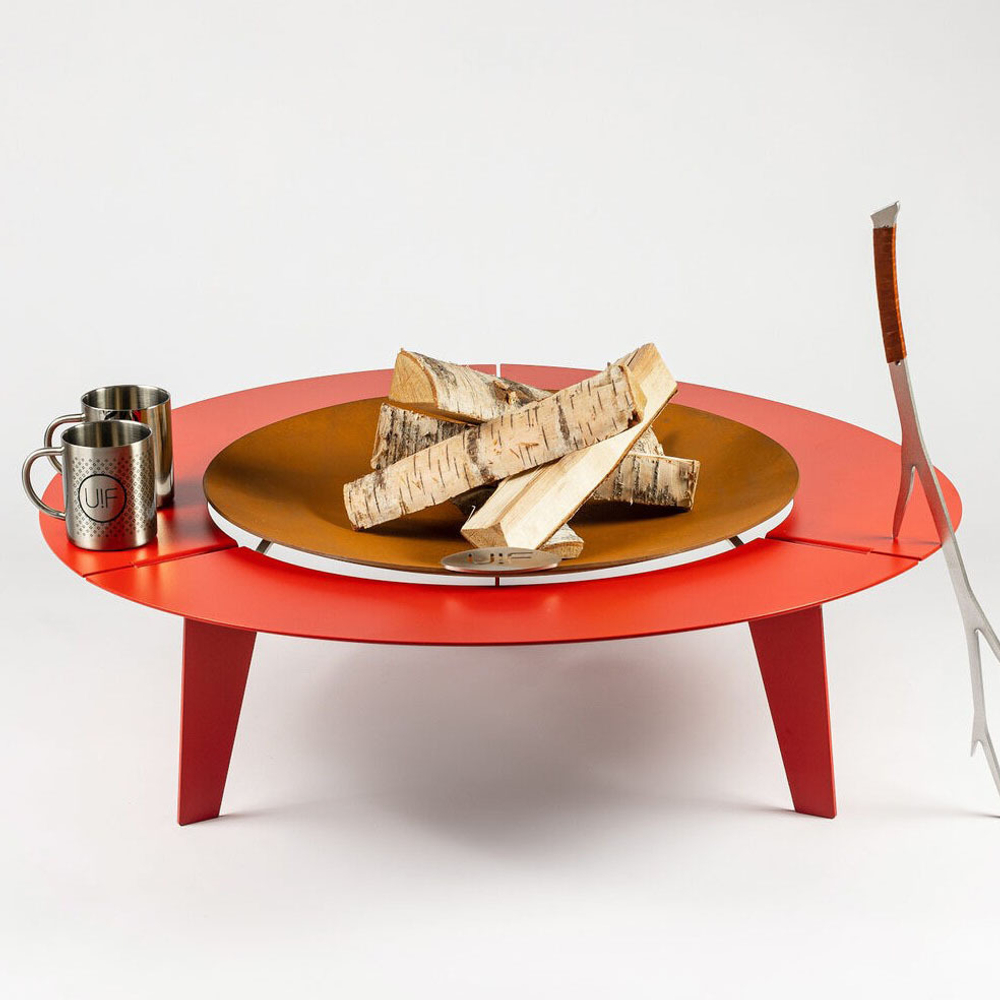 Чаша для костра UP!FLAME STEEL CUP UNIQ red