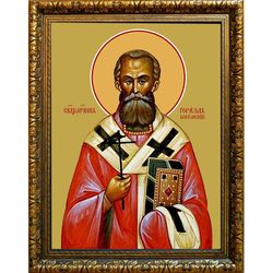 Горазд (Павлик) Богемский и Мораво-Силезский священномученик епископ. Икона на холсте