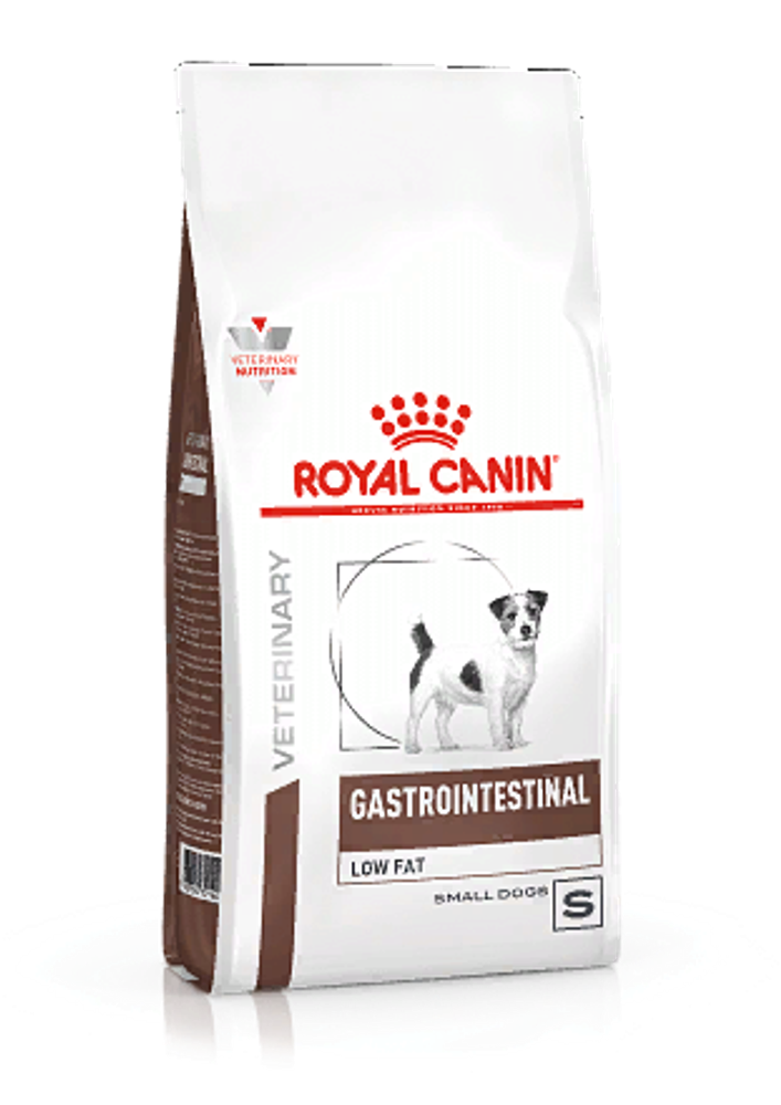 Royal Canin Vet 1кг GastroIntestinal Low Fat Small Сухой корм для собак малых пород при нарушениях пищеварения и недостаточности поджелудочной железы