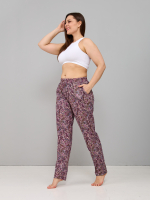 Брюки Б-18/розбордо-огурцы