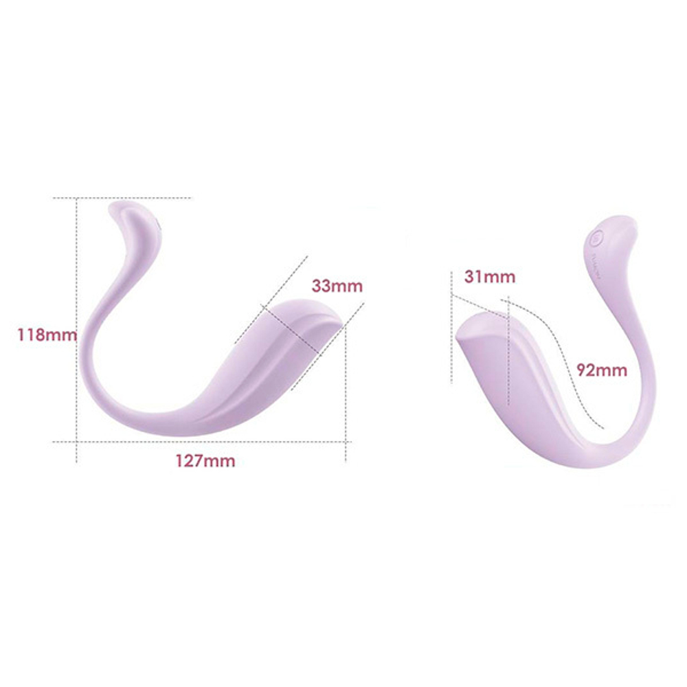 Сиреневое интерактивное виброяйцо Svakom Phoenix Neo 2 Interactive App-controlled Egg Vibrator With External Light S94P-PL