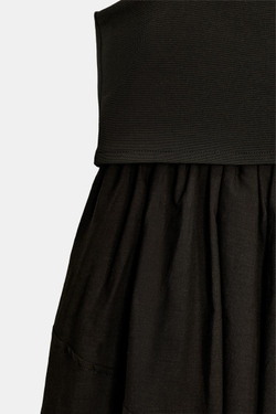 ZARA КОМБИНИРОВАННЫЙ ТОП ОБЪЕМНОГО КРОЯ, КОРИЧНЕВЫЙ