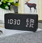 Часы VST-862S-6 White (C/дата/деревянный корпус) USB