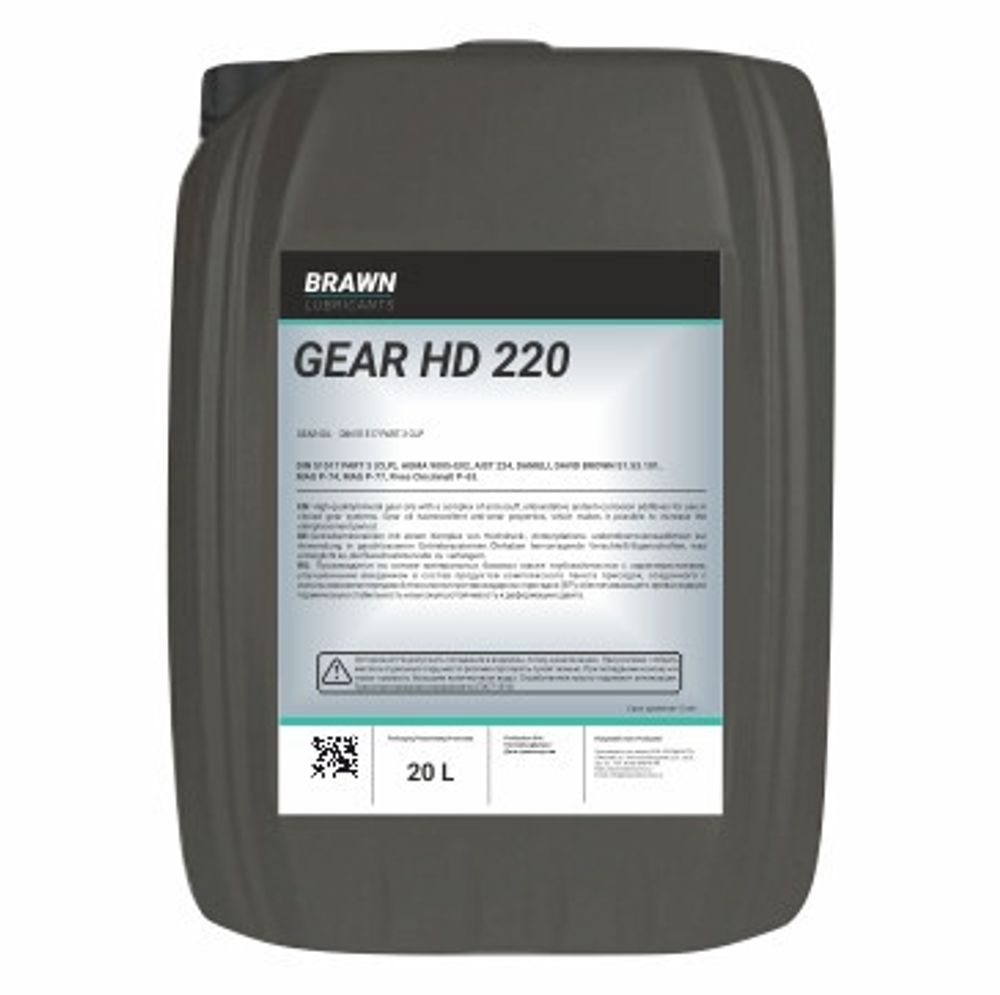 Масло редукторное BRAWN GEAR HD 220, 20 л