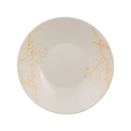 Тарелка суповая Royal Garden Marbella Gold, опаловое стекло, d 22,5 см