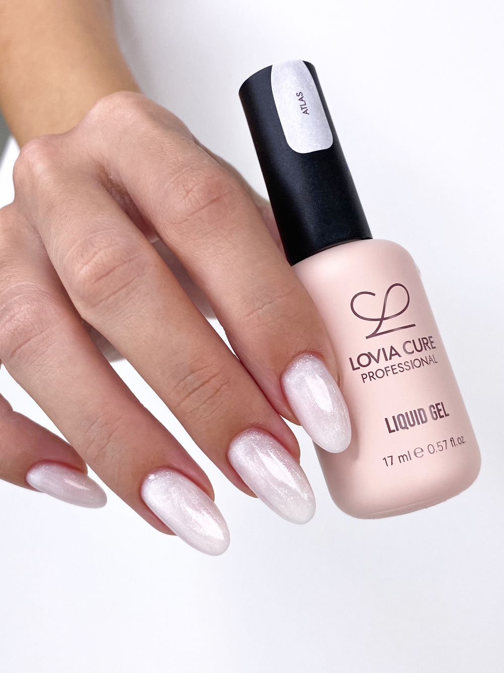 Lovia Cure 4in1 Liquid Gel Wedding Vibe Atlas - Полигель Архитектор с шиммером, 17 мл