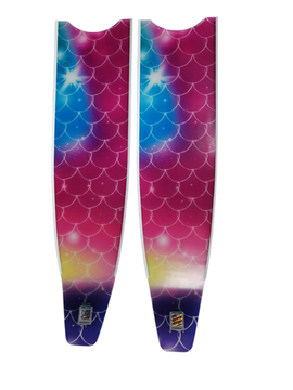 Лопасти Leaderfins ICT Mermaid Colour Blades (стеклотекстолит) белые, без наклейки, 20°, 80