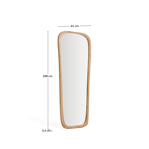 Зеркало из тикового дерева Alura 158 x 61 см