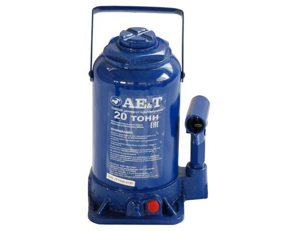 Домкрат бутылочный T20220 AE&T 20 т