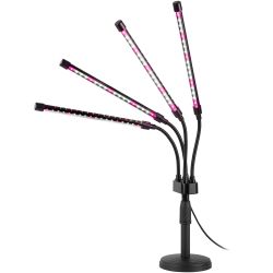 Настольный светильник для растений ЭРА FITO-40W-АLED-Ra полного спектра 40 Вт черный | Интерьерные фито светильники