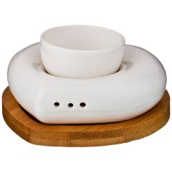 НАБОР ДЛЯ ЗАВТРАКА LEFARD "NATIVE" 2ПР.: ПОДСТАВКА Д/ЯЙЦА + СОЛОНКА 10*9,5 СМ В=4,5 СМ (КОР=54НАБ.)