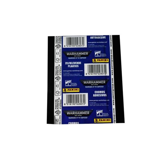 Набор из 4-х блистеров Panini WARHAMMER 40000, 24 пакетика 120 наклеек