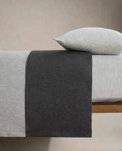 Zara Home - Простыня из модального трикотажа (140 г/м2), высота 30 см, серый, 90х200х30 см