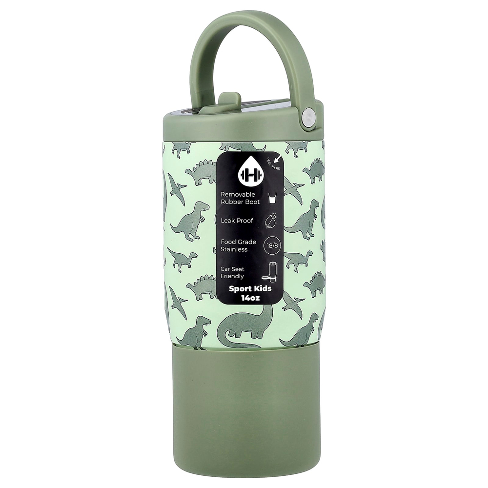 HydroJug, Sport Kids, Dinosaur, 14 унций