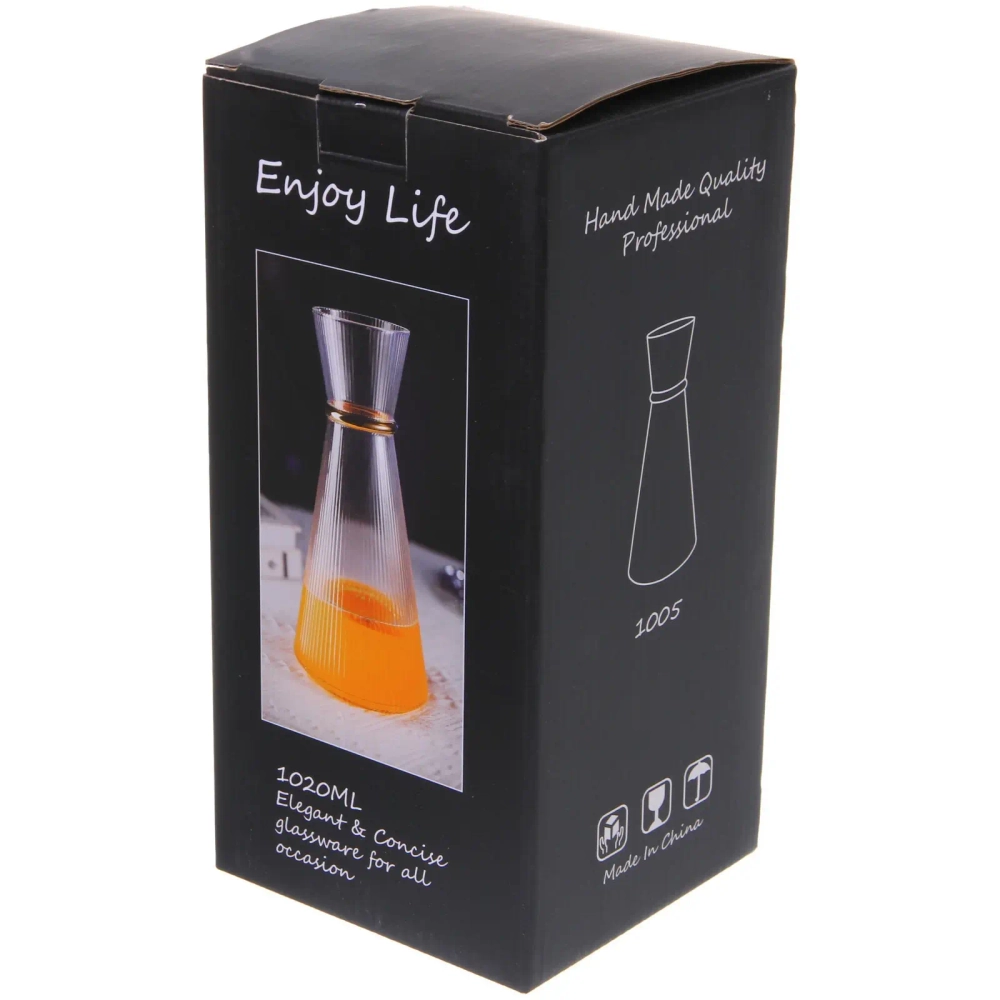 Ваза стеклянная «VIVALDI» 1350мл, красная