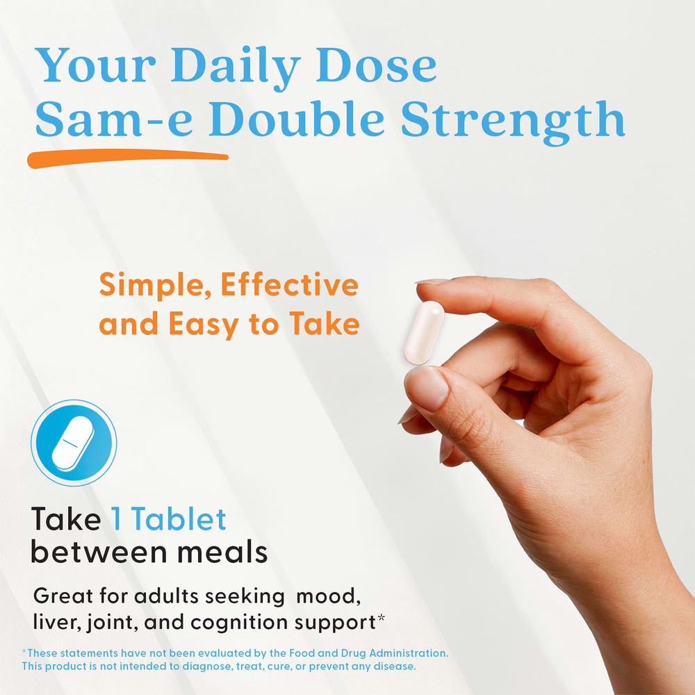 Doctor's Best, SAM-e, 400 мг, 60 таблеток, покрытых кишечнорастворимой оболочкой