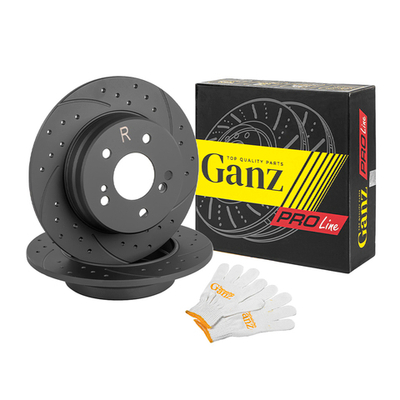 Диск тормозной задний перфорированный PRO-Line с покрытием (компл.2 шт) MB W210/203 200/230/240/300D GANZ GIJ06105S